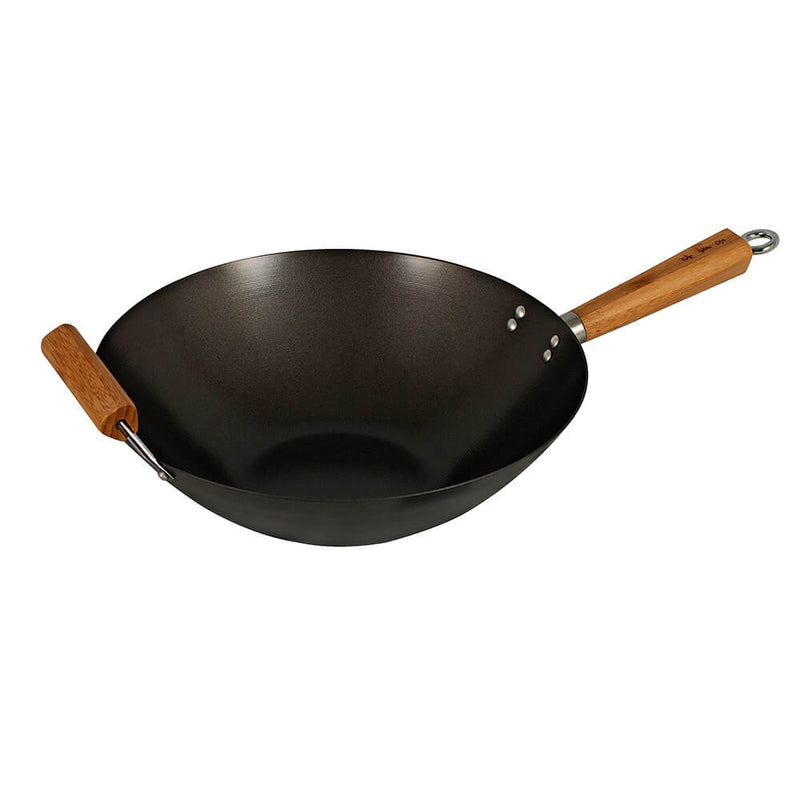 Avanti non-stick wok med kolbambuhandtag