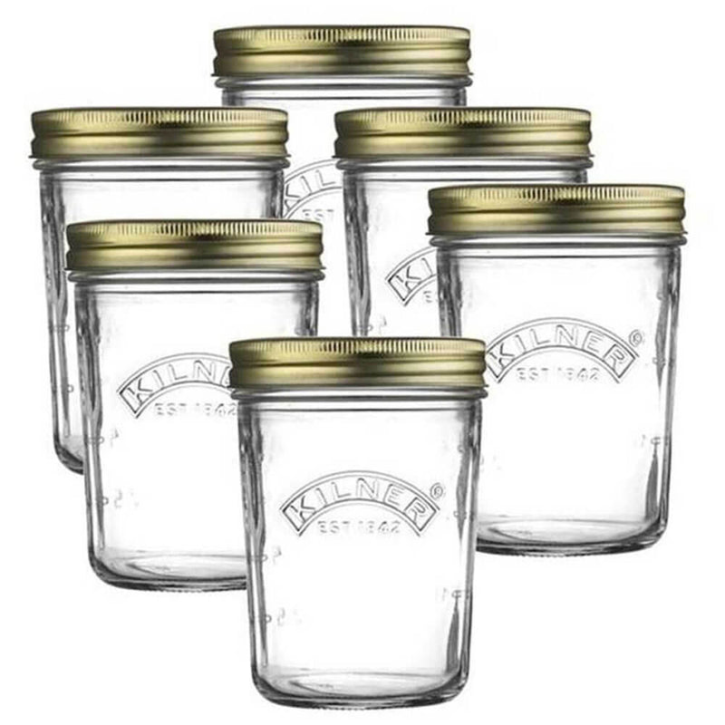 Kilner Wide Mouth Preserve Jar Set (6kpl)