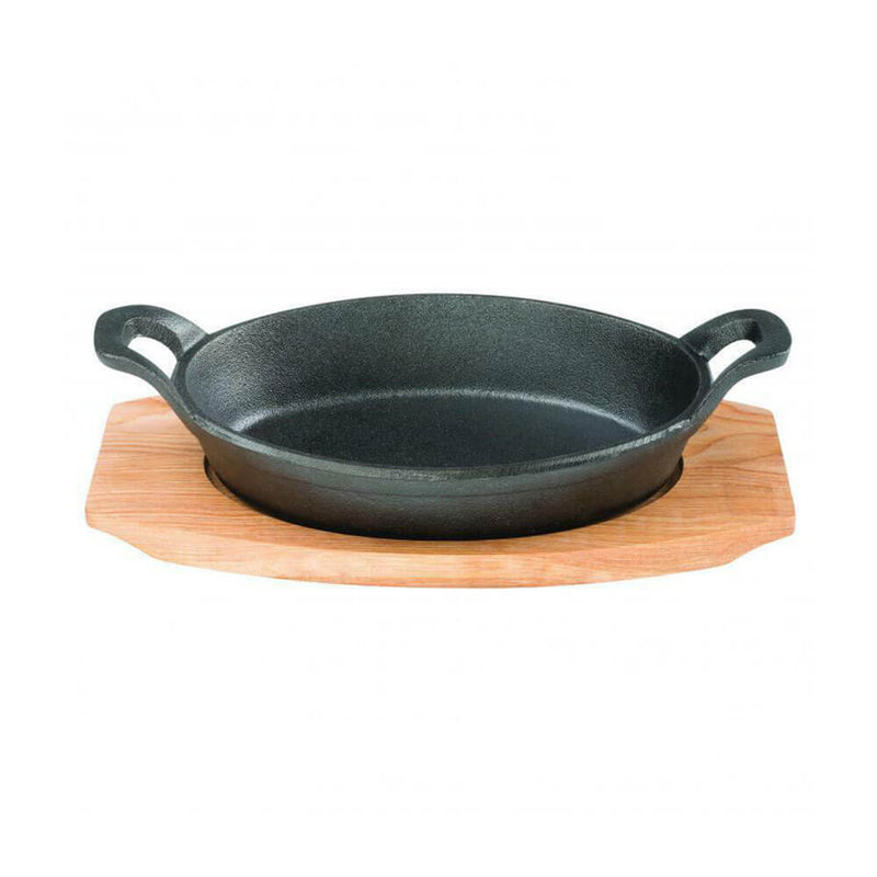 Pyrolux Pyrocast Oval Gratin vaahteralaatikolla