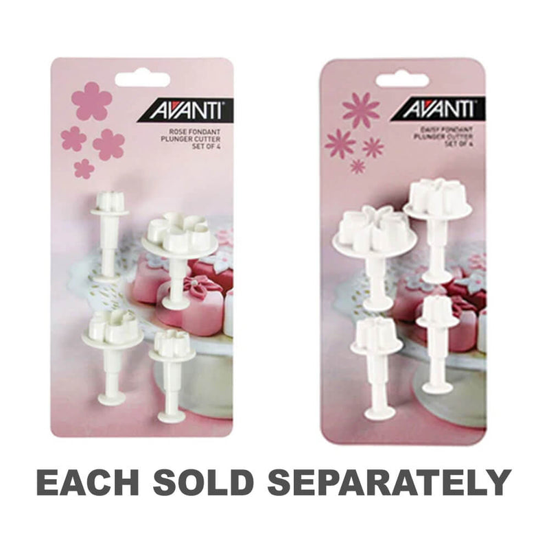 Avanti Fondant Pluger Cut Set (4st)