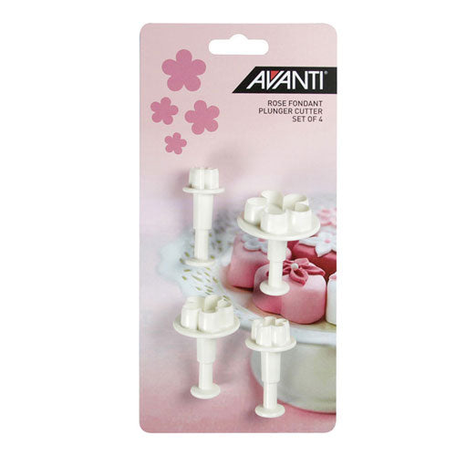 Avanti Fondant Plunger Cut Set (4pcs)