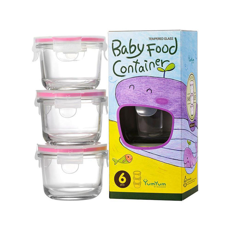 Glasslock Baby Food Container Set (3 st)