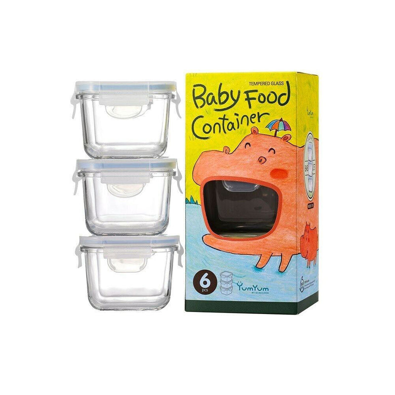 Glasslock Baby Food Container Set (3 st)