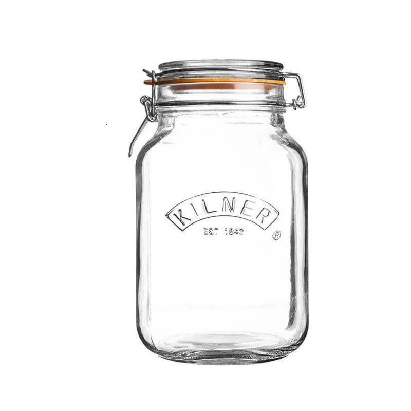 Kilner Clip Top Square -purkki (selkeä)