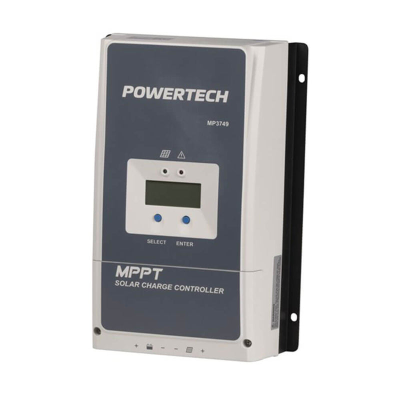 Powertech MPPT -aurinkovarausohjain (litium/SLA)