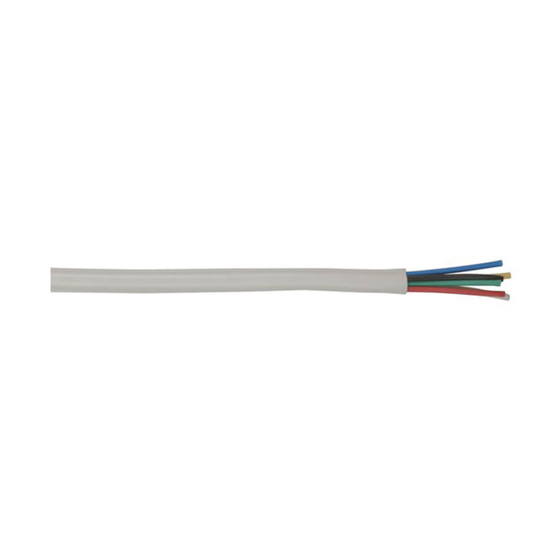 Säkerhetssystem 6 Core Alarm Cable (vit)