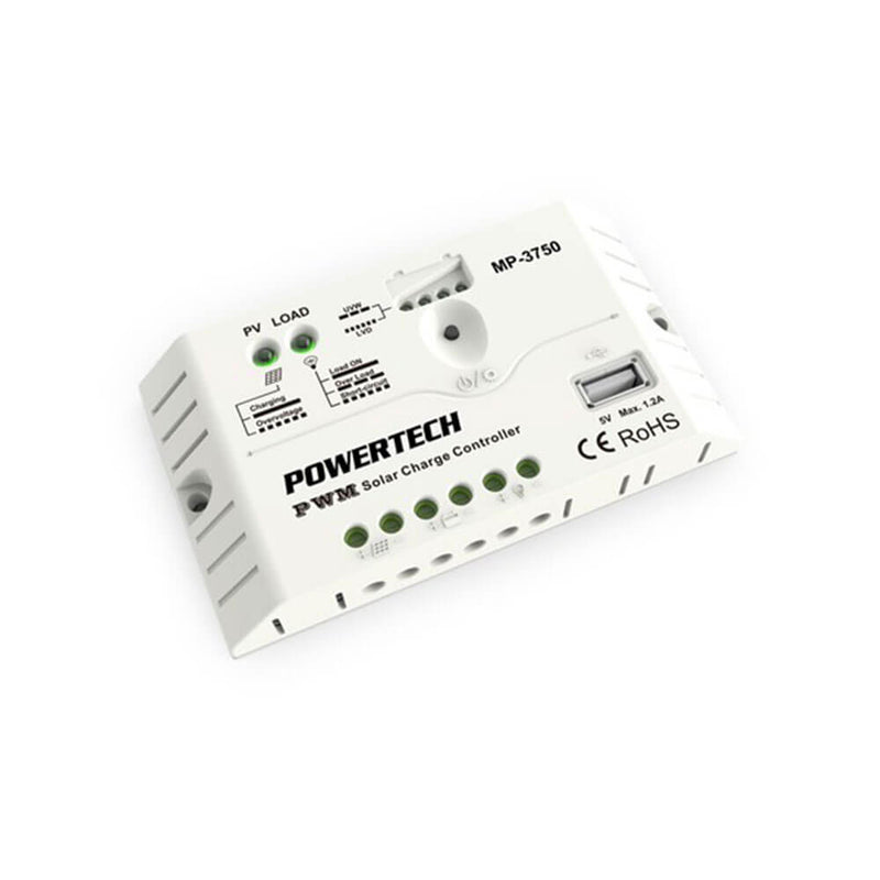 Powertech Solarladeregler mit USB (12V/24V)