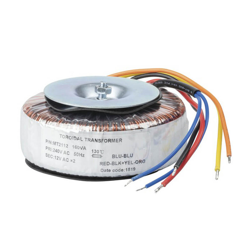 Toroidal lågprofiltransformator (12+12V)