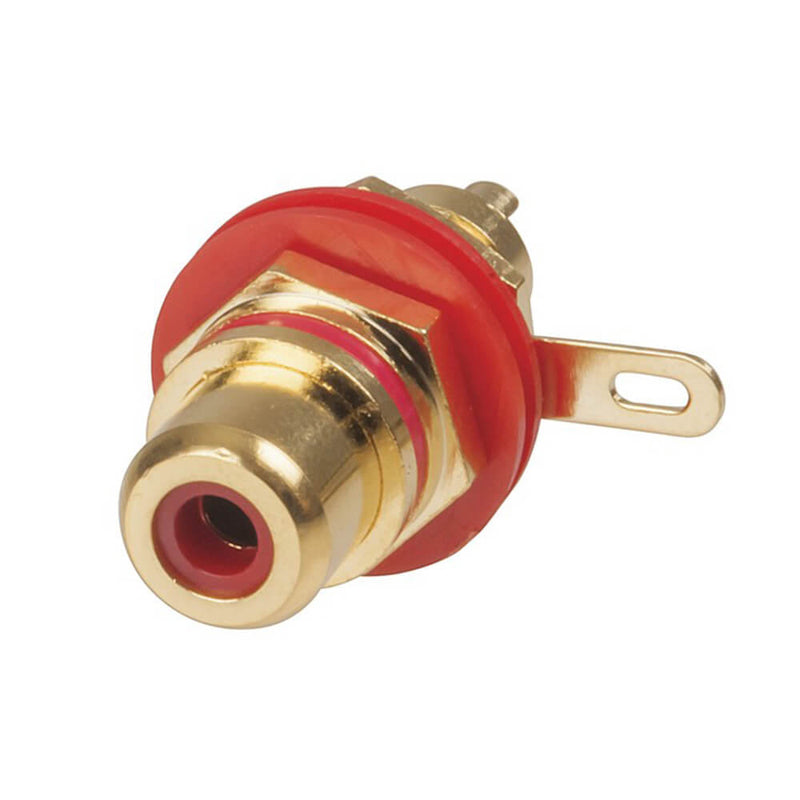 RCA Panel Mount Socket (guld)