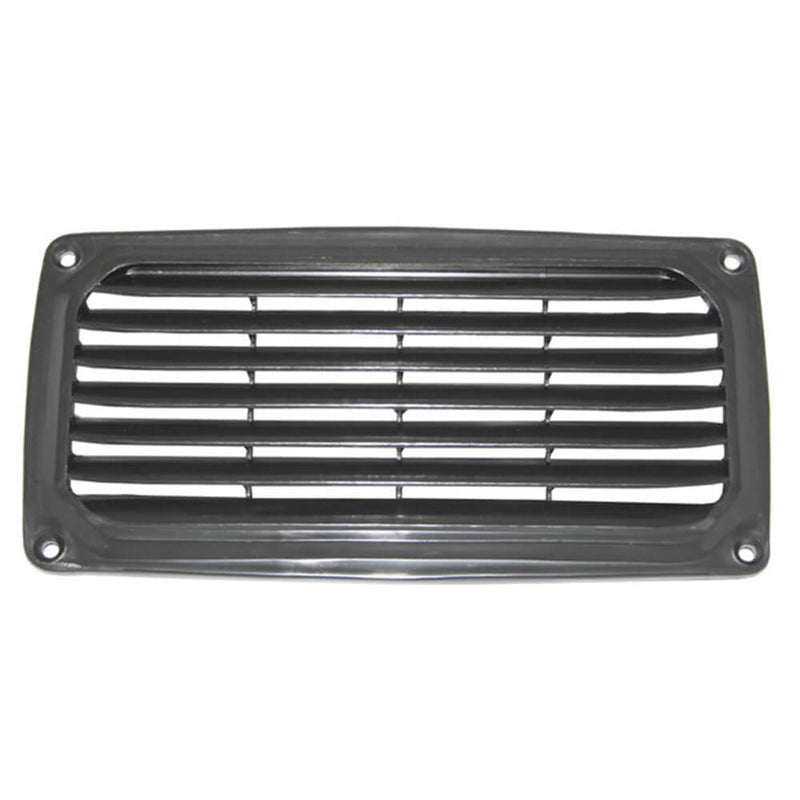 Plast Rectangular Louvre Vent (svart)