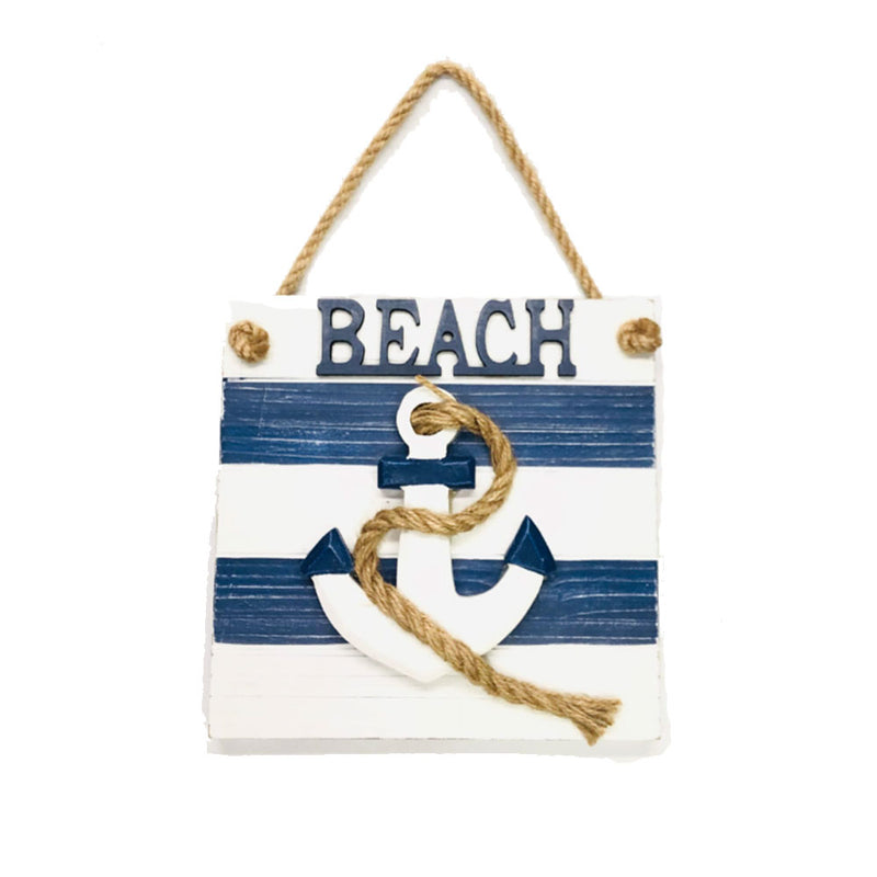 Nautical Beach Sign Hanging Wall Décor