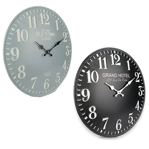 Die Plate Metal Wall Clock (Step Mode)