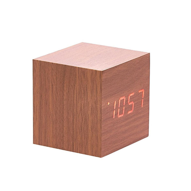 LED TROE CUBE DECK CLOCK W/ TEMP/ DATE DISPLAY