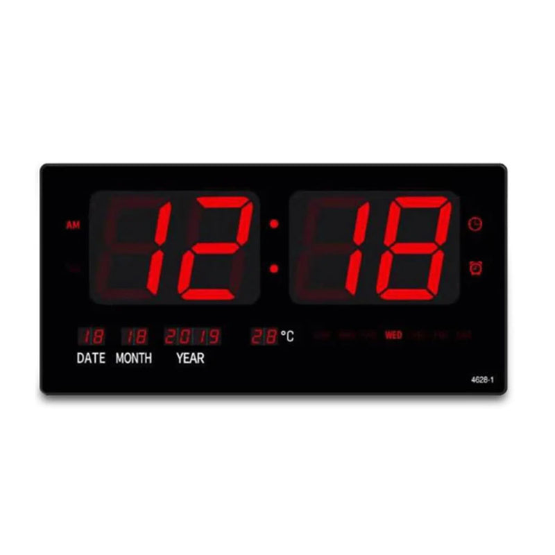  LED-Kalender und Temperatur-Wanduhr