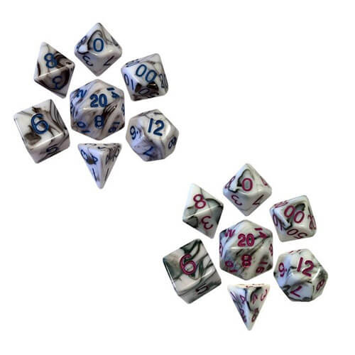 Metallic Dice GameAcrylic Dice Set Marble (Numbers)