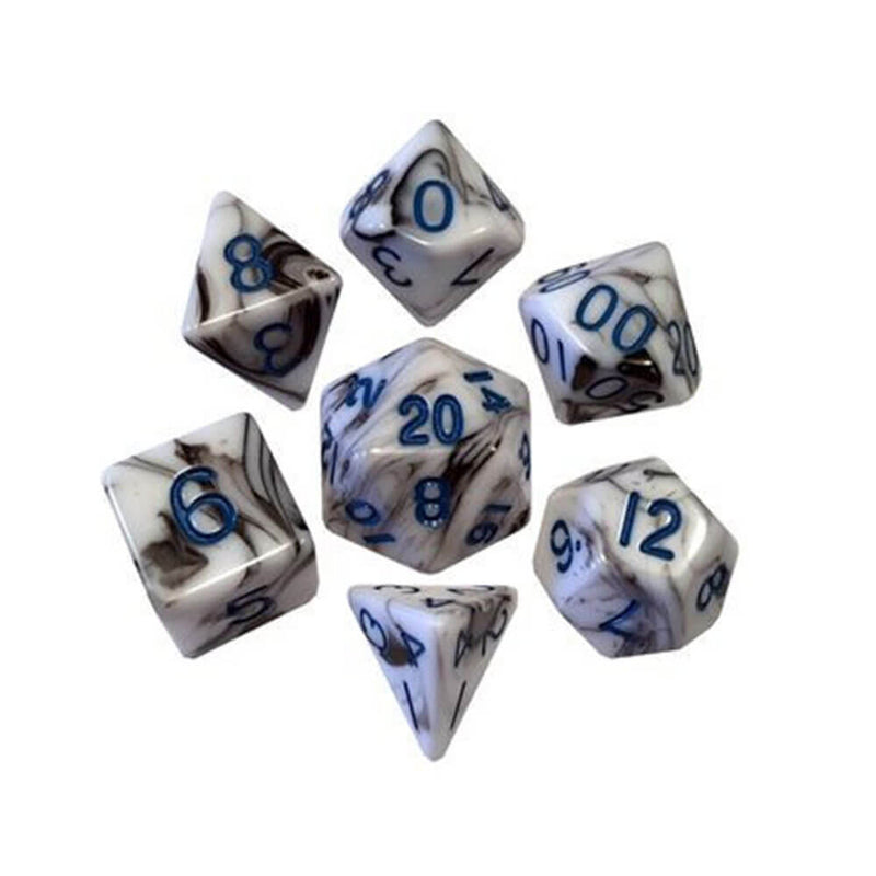 Metallinen noppa -gameacrylic Dice -sarja marmori (numerot)