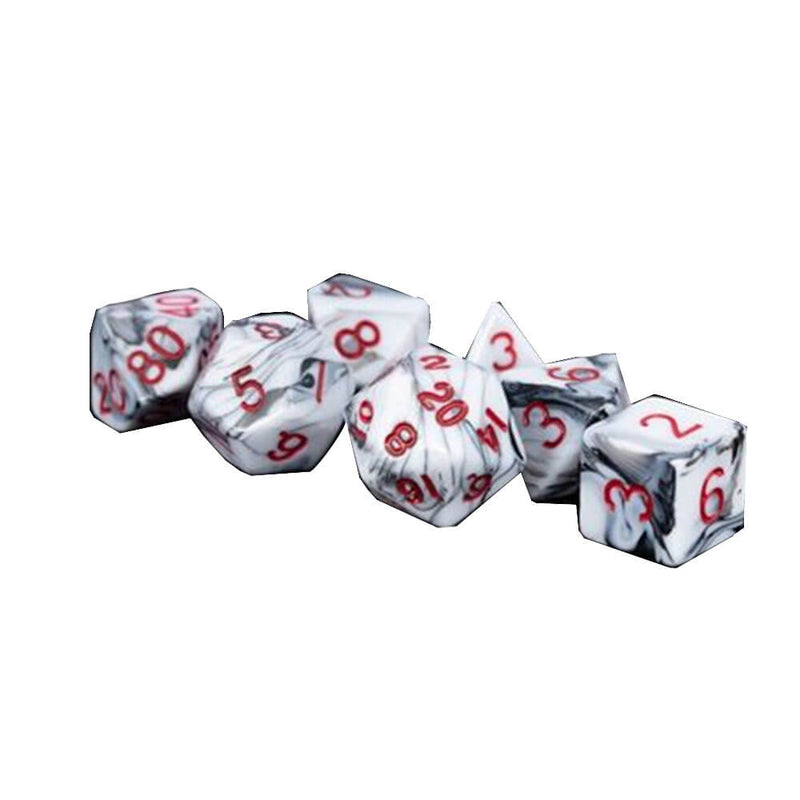 Metallinen noppa -gameacrylic Dice -sarja marmori (numerot)