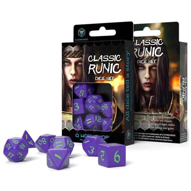 Classic Runic Dice Set (uppsättning av 7)