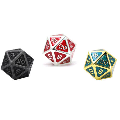 D20 Dice Metal Mythica (Single)