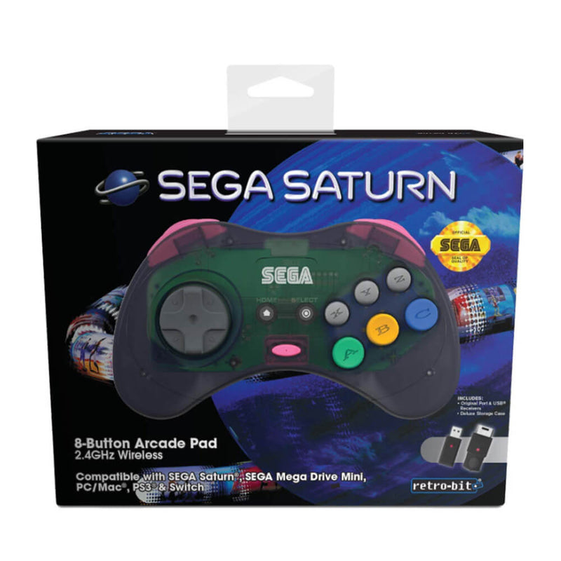 Retro -bitti Sega Saturn 2,4 g M2 Arcade Pad