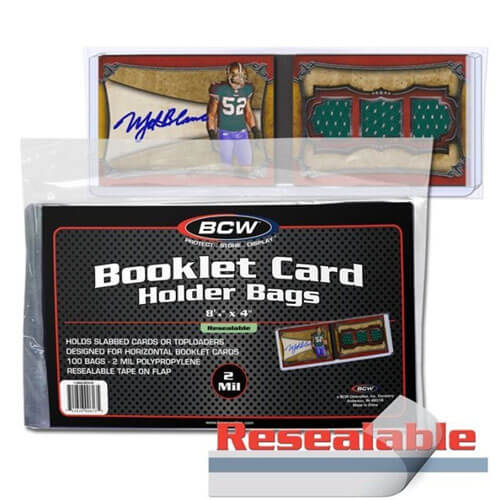 BCW Booklet Card Holder Resealable Bag