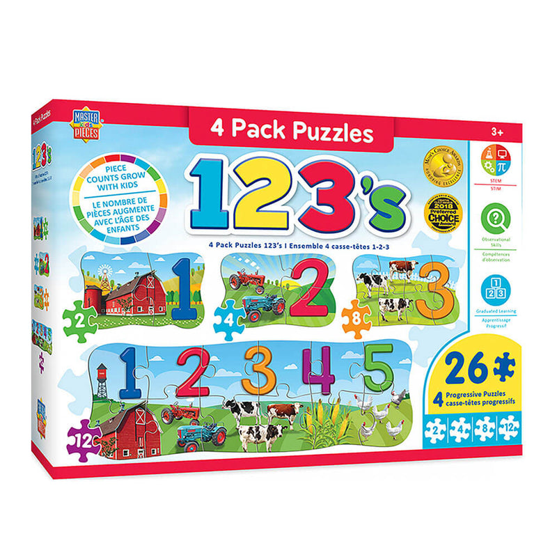 Masterpieces Puzzle Education (4 Pack)