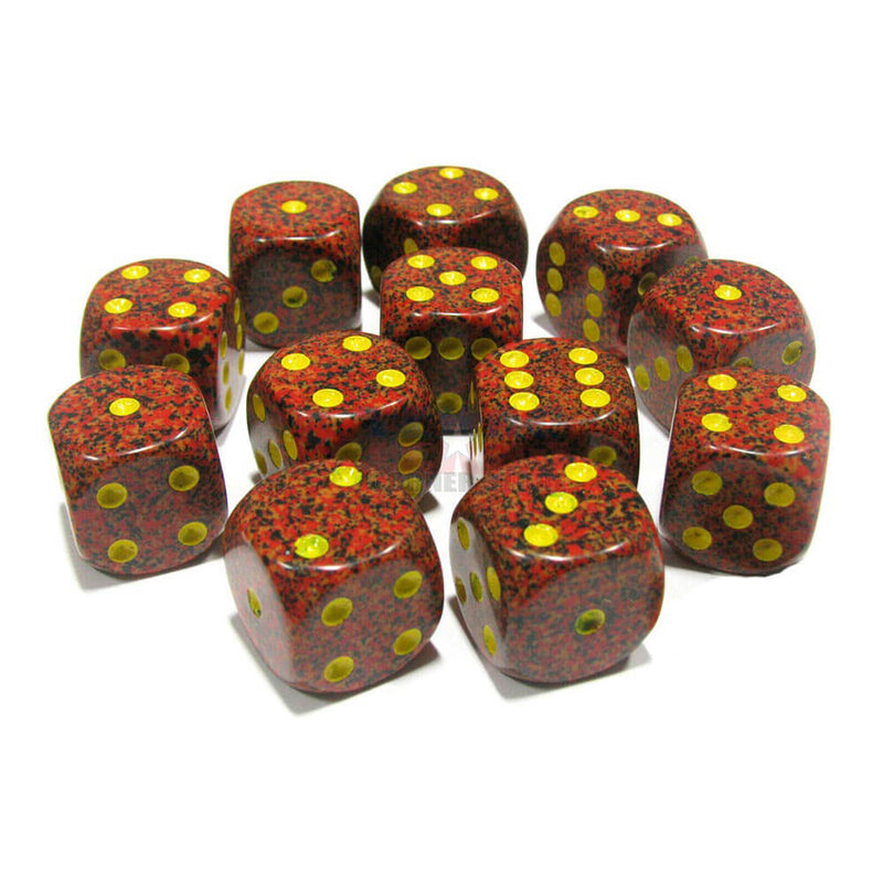 D6 Dice pilkkasi 16 mm (12 noppaa)