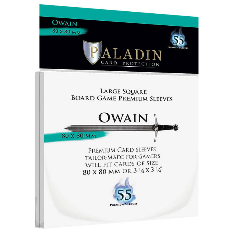 Paladin Large Square Premium Sleeves Owain (80mmx80mm)