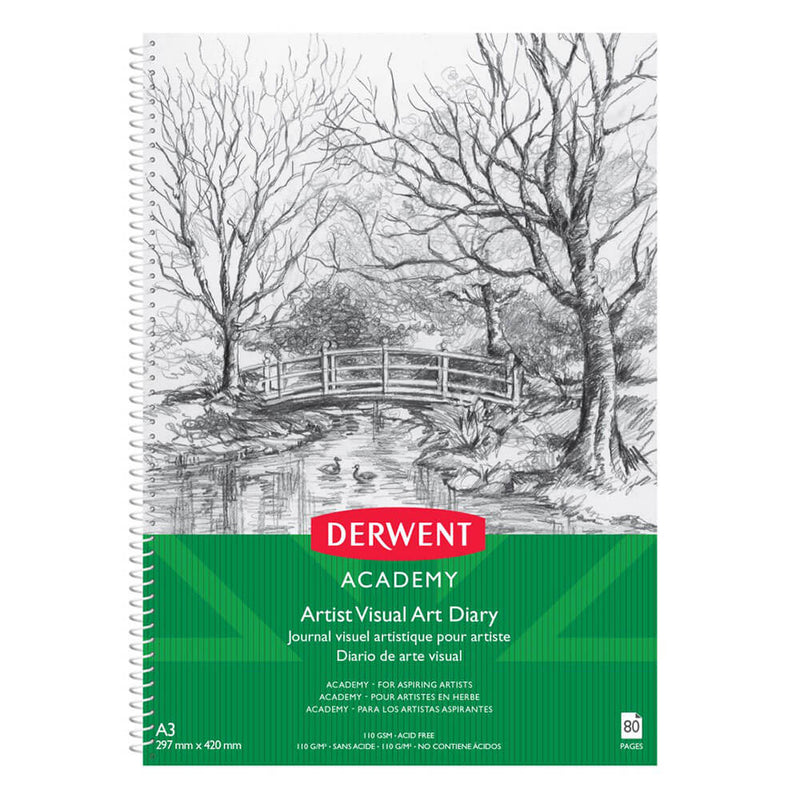 Derwent Academy Visual Art Diary A3 (80 sidor)