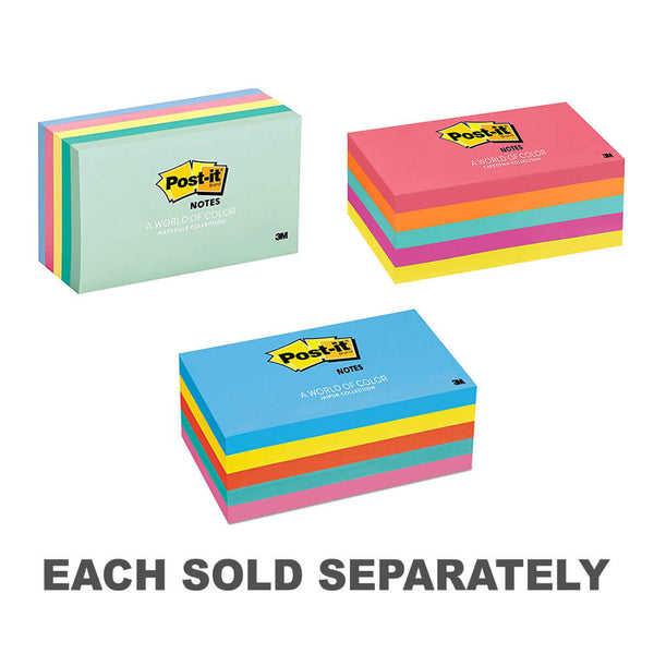 Post-it Notes 73x123mm Assorted (5pk)