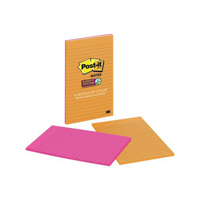 Post-it linierte Super-Haftnotizen (4er-Pack)