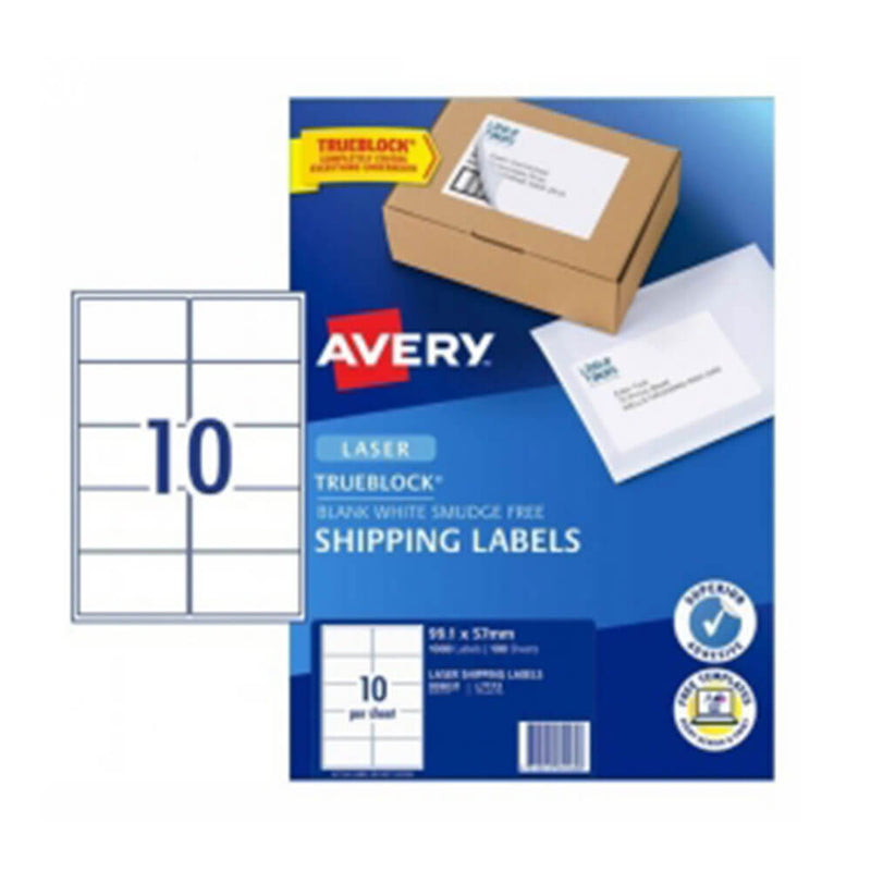 Avery -merkinnät valkoinen 100pk