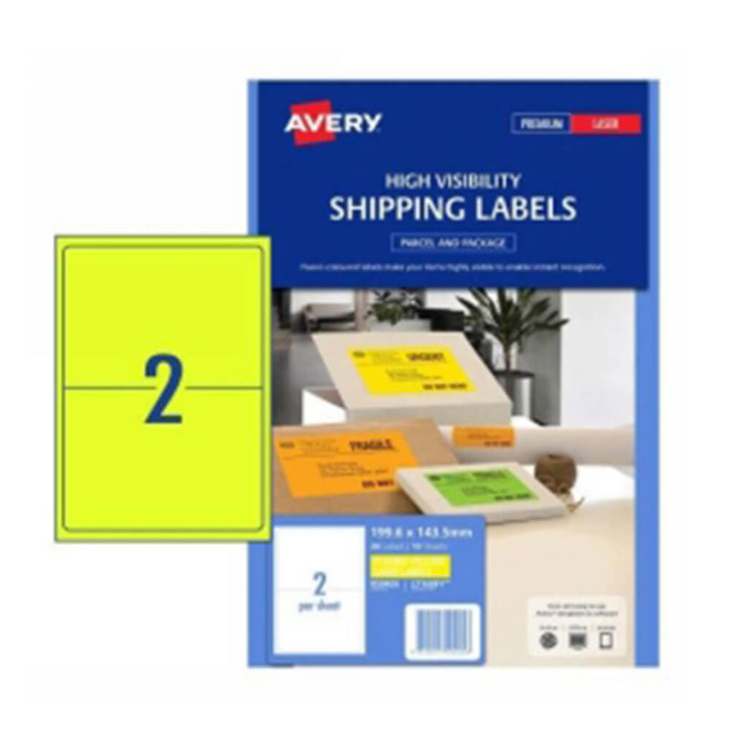 Avery Hög Synlighet Fraktetikett 10PK 2/Sheet