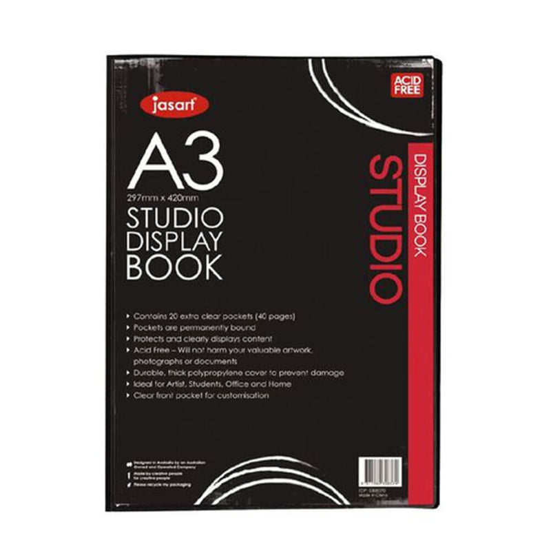 Jasart Display Book Black (20 sivua)