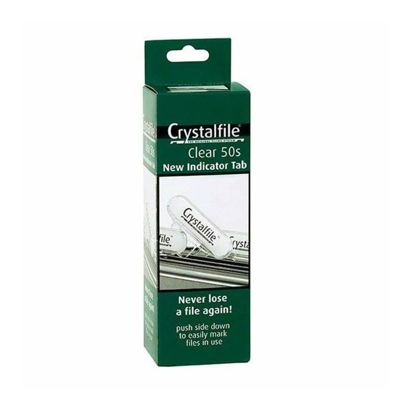 Crystalfile Index Tabs klar, 50er-Pckg