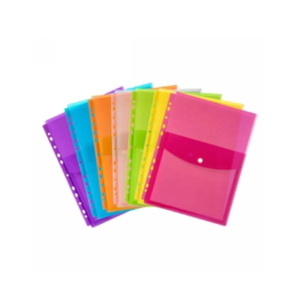 Marbig Top Opening Pocket Binder Assorted (4pk)