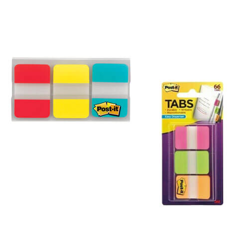 Post-it File Tabs 66pk