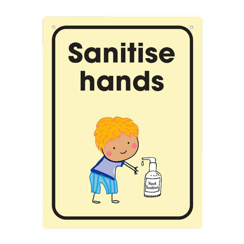 Durus använder handen sanitiser väggskylt (225x300mm)