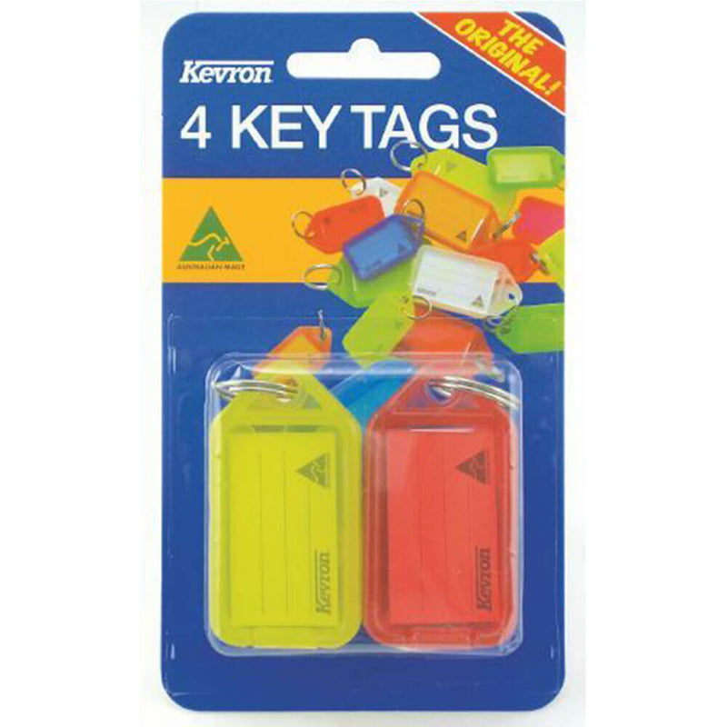 Kevron -avaintunnisteet 4PK (56x30mm)