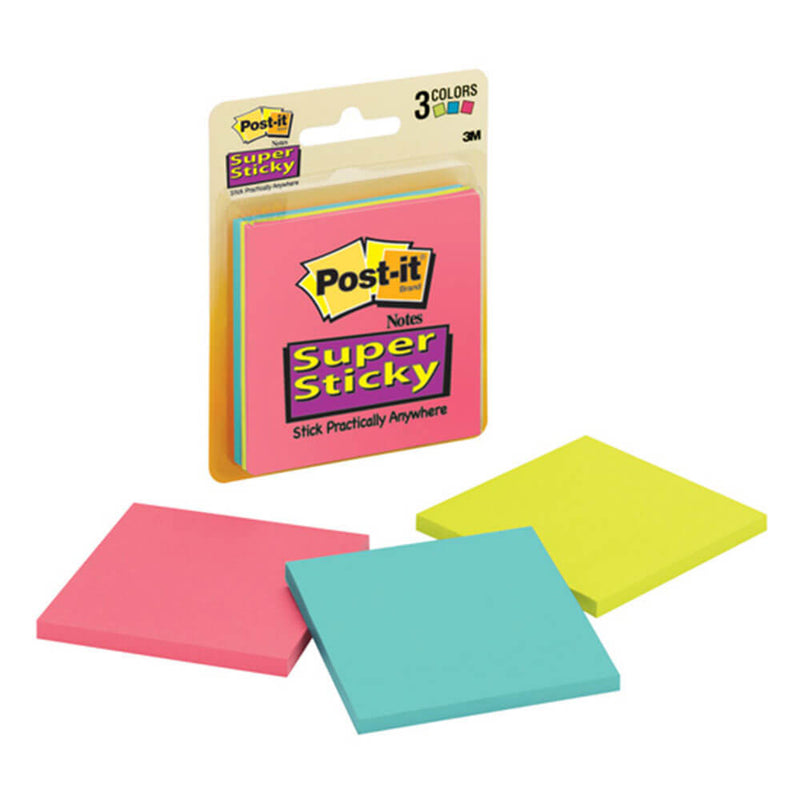 Post-it Super Sticky Notes 76x76mm (3 tyynyä)