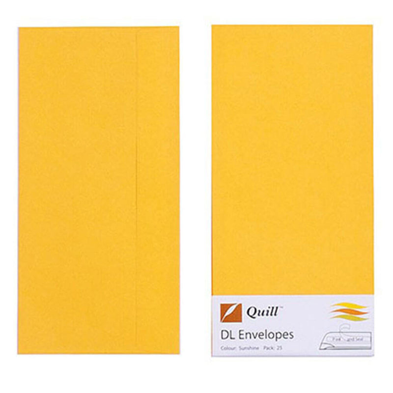 Quill-Umschlag, 25 Stück, 80 g/m² (DL)