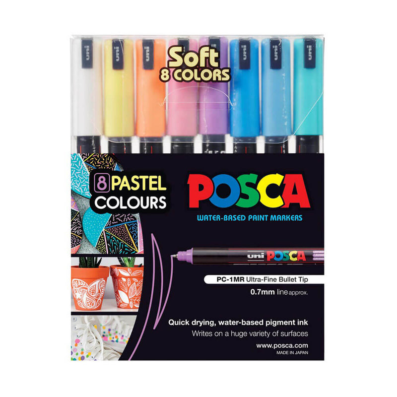 Uni Posca Extra Fine Tip -maalimerkki (8PK)