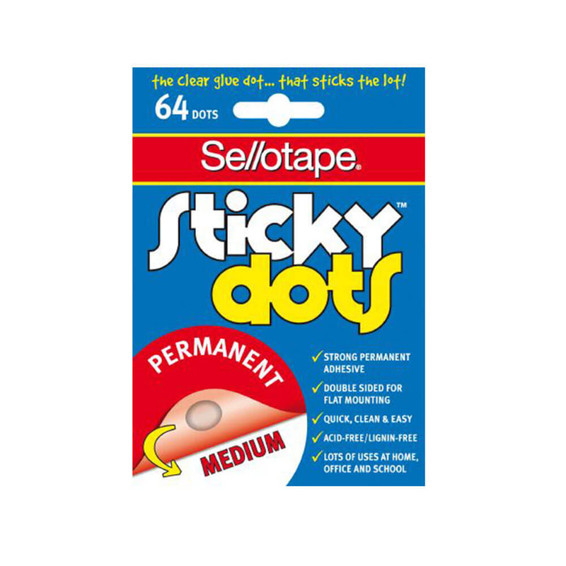 Sellotape Sticky Dots Medium (64 pistettä)