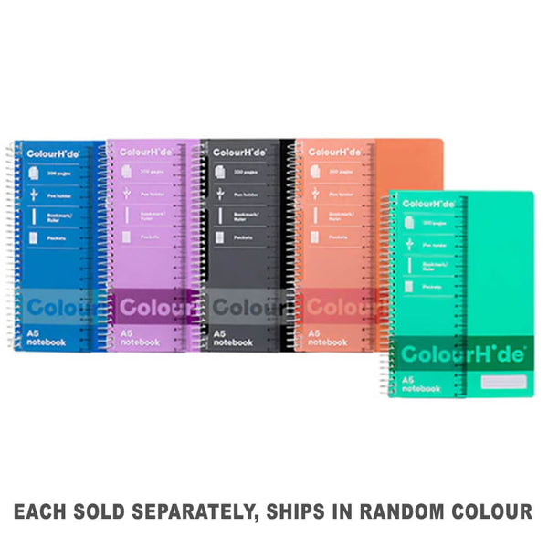 Colourhide Spiral -kannettavat 200 sivua A5
