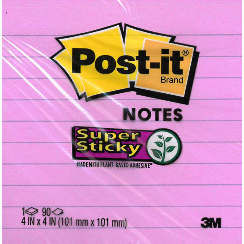Post-it Super Sticky -vuoriset muistiinpanot (90 arkkia)
