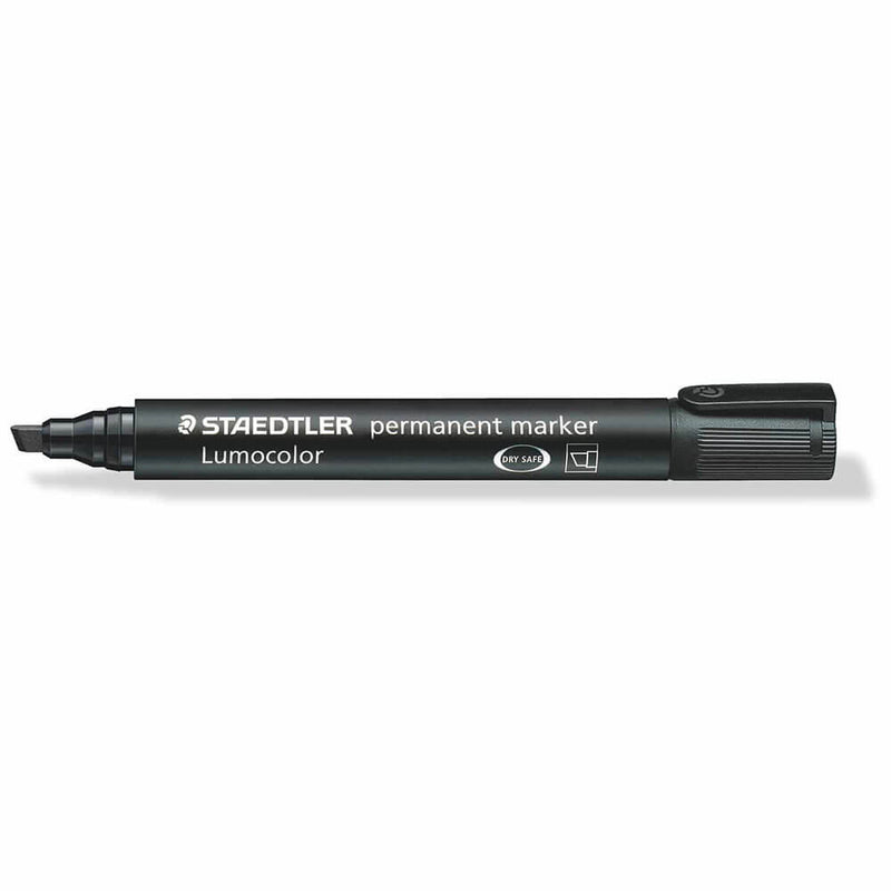 Staedtler Lumocolor Pysyvä taltan kärjen merkki 10PC