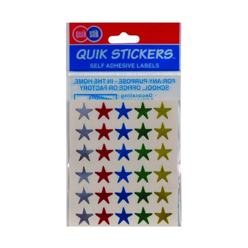 Quik Stik Stars Label (10) pakkaus)